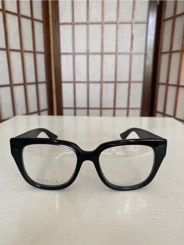 Authentic Gucci Women’s Square Black Eye Glass Frames 0037O 001 37O 50•18•140