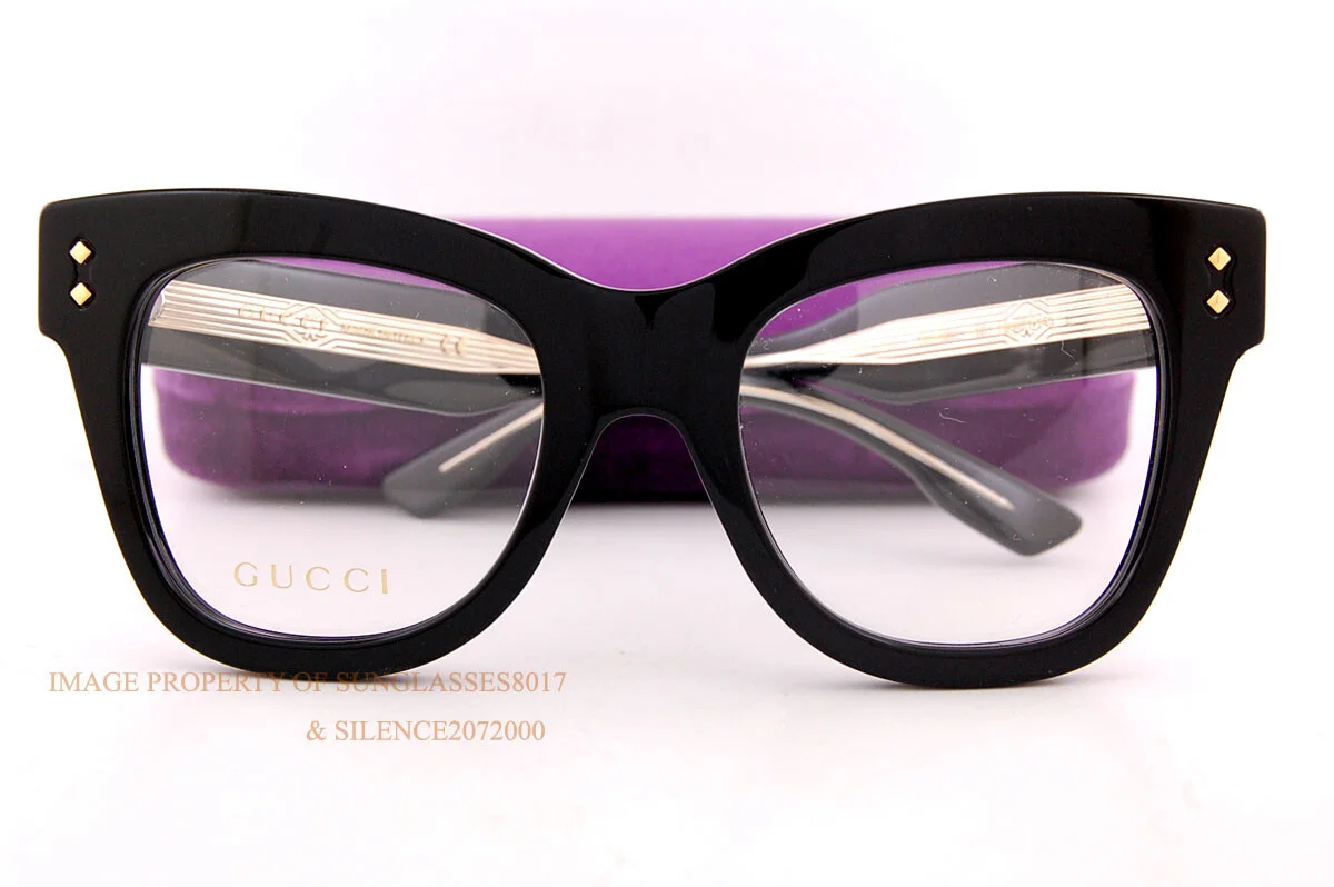 Brand New GUCCI Eyeglass Frames GG 1082/O 001 Black For Women 50mm 2