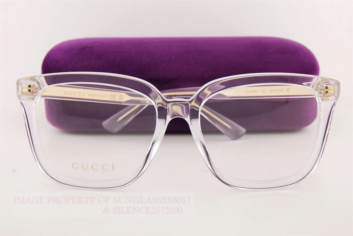 Brand New GUCCI Eyeglass Frames GG 1319/O 003 Crystal For Women Size 53mm 2