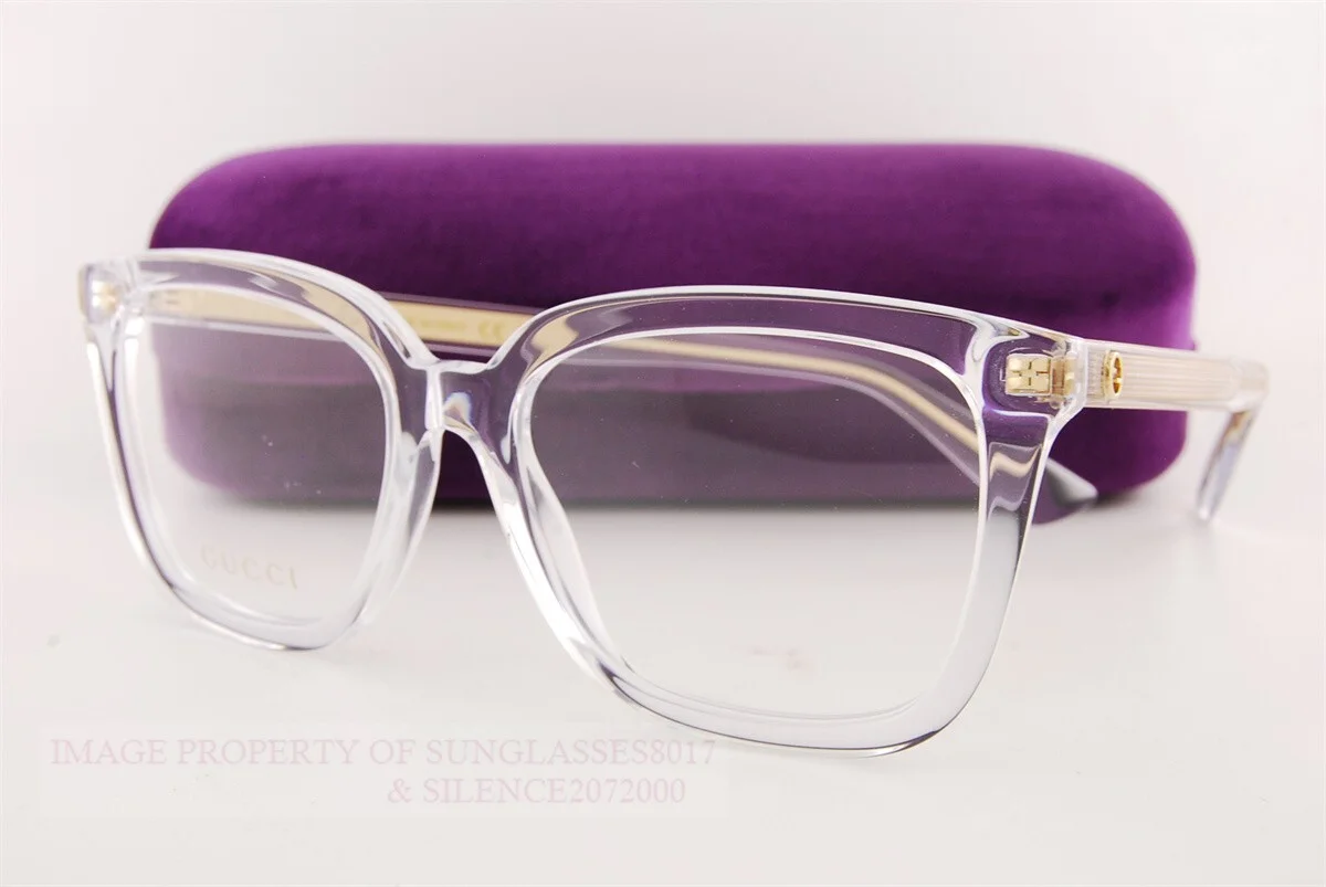 Brand New GUCCI Eyeglass Frames GG 1319/O 003 Crystal For Women Size 53mm 3