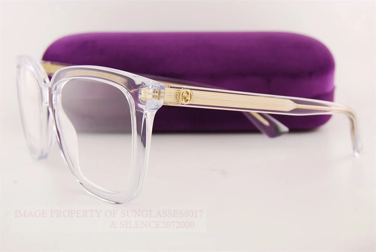 Brand New GUCCI Eyeglass Frames GG 1319/O 003 Crystal For Women Size 53mm 4