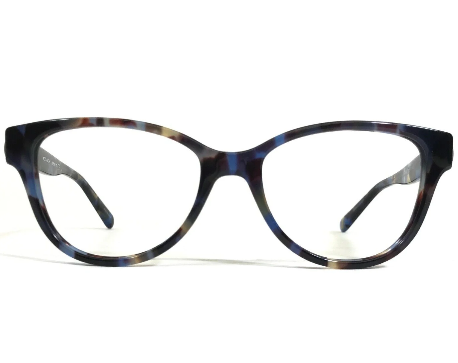 Coach Eyeglasses Frames HC6153 5613 Blue Brown Tortoise Cat Eye 51-17-140