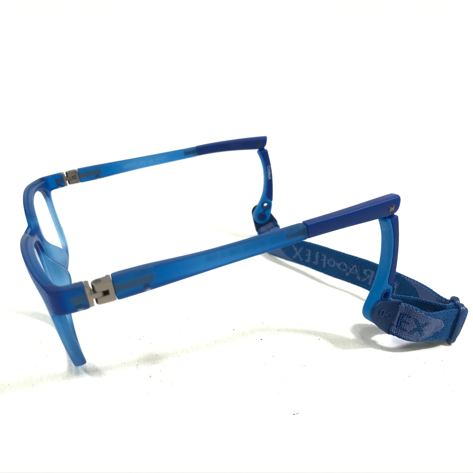 Miraflex Kids Eyeglasses Frames WILL C.130 Blue Square Full Rim 47-16-135 2