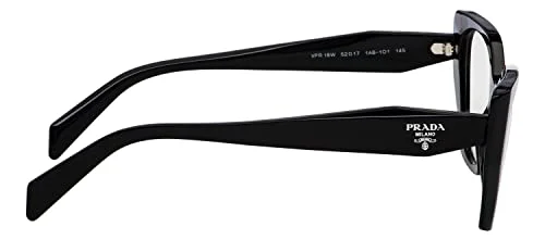 Prada PR18WV 1AB1O1 Womens Black Eyeglass Frames 54-17-145 3