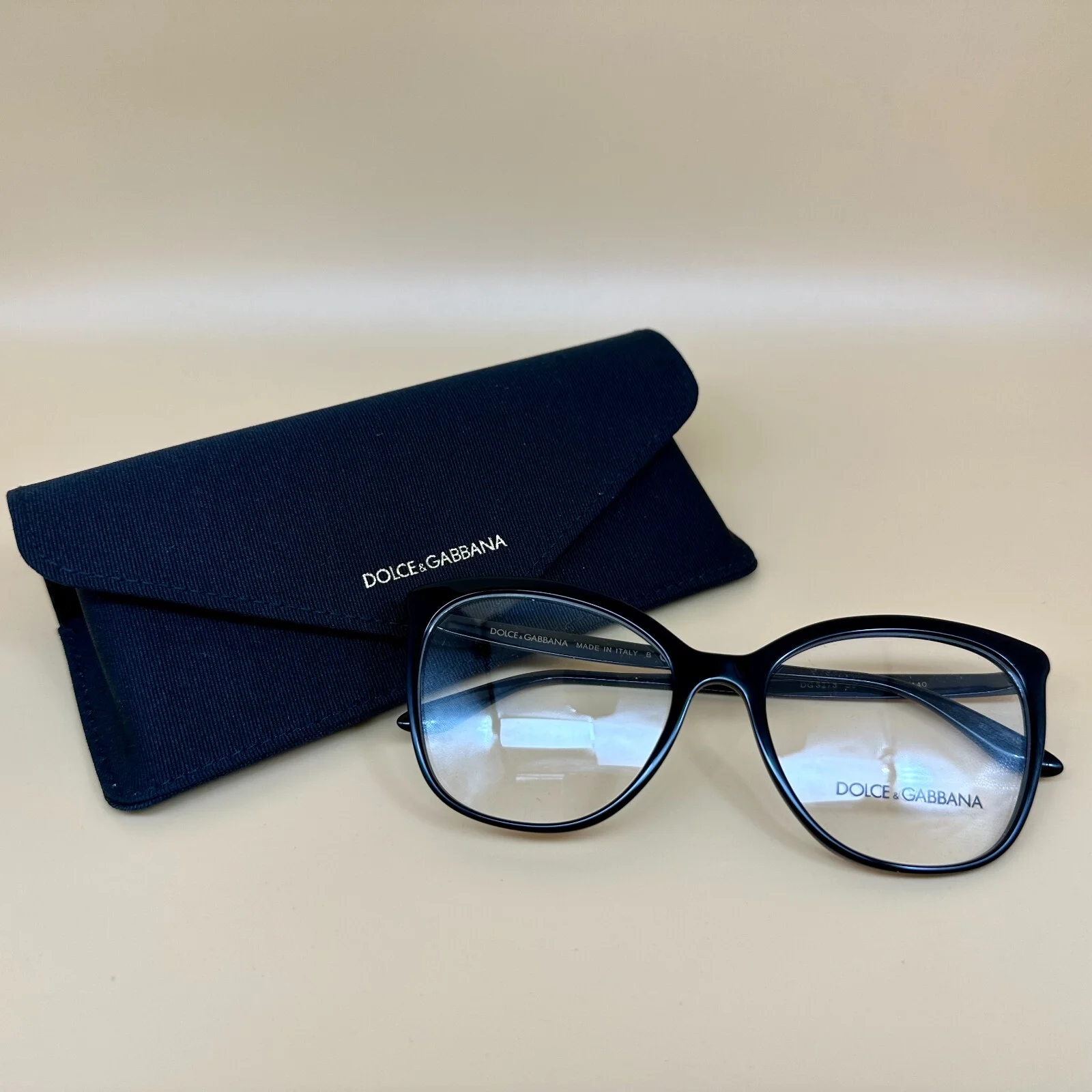 Womens Dolce and Gabbana eyeglass frames Clear Plastic 3