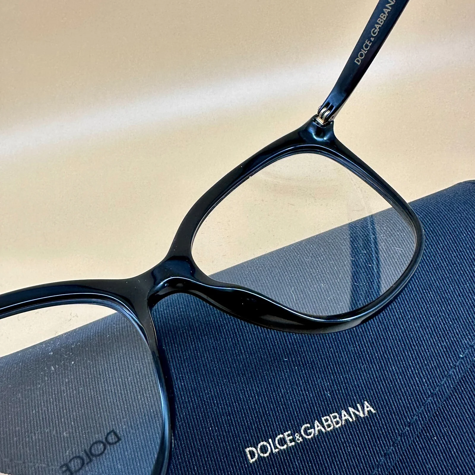 Womens Dolce and Gabbana eyeglass frames Clear Plastic 4